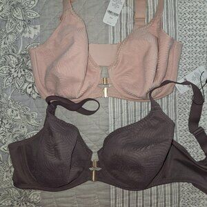 2 ~ 30H Understance ~Ester Flexwire Front Close Demi Bra NWT